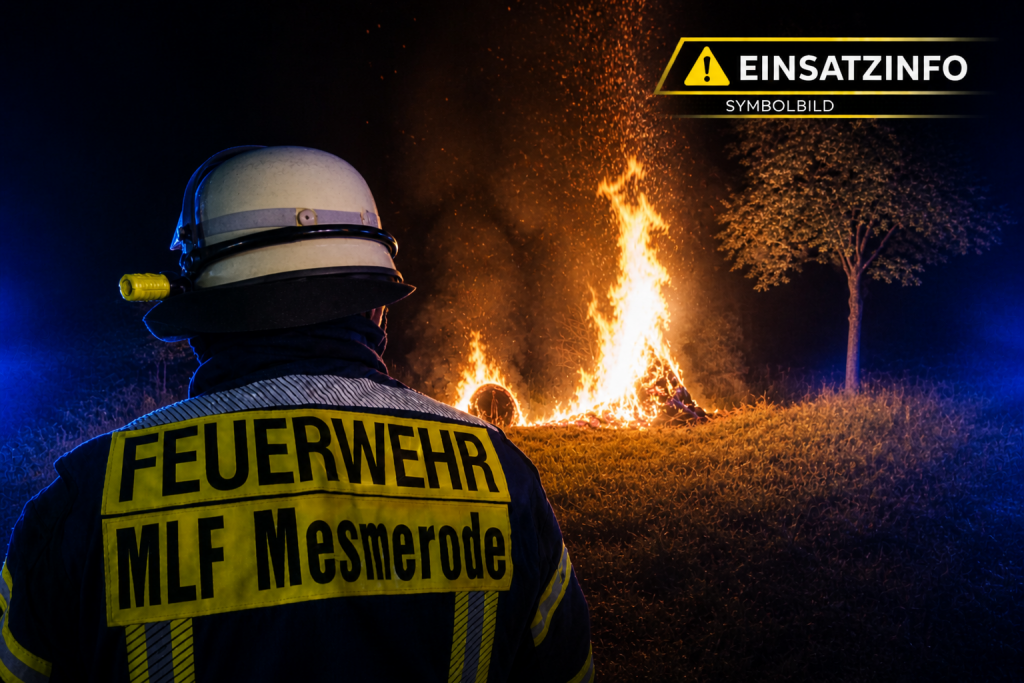 [Einsatzinfo] Brennt Strohpuppe